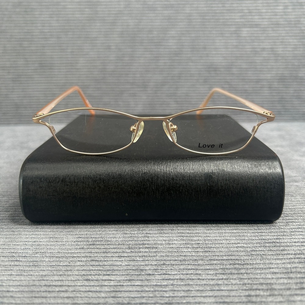 Love It Rose Gold Metal Cat Eye Optical Y2k Frames 50-18-140 C11 Korea